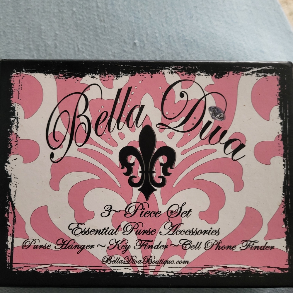 Bella Diva 3-Piece Purse Accessory Set - Skull